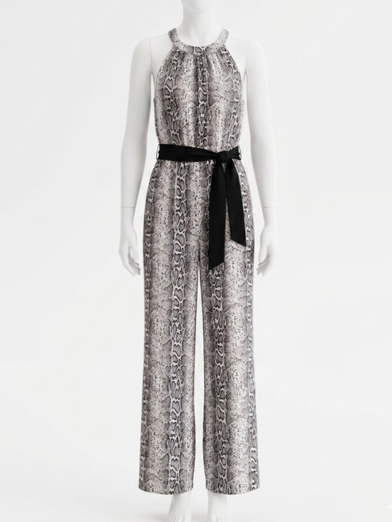 Love & Legend Pants - NWT Love&Legend (Addition Elle) Snakeskin Halter Wide-Leg Jumpsuit - 24 Plus